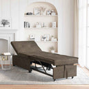 vidaXL Kanapéágy Sötétszürke 67 x 194 x 38 cm Műbőr velúr