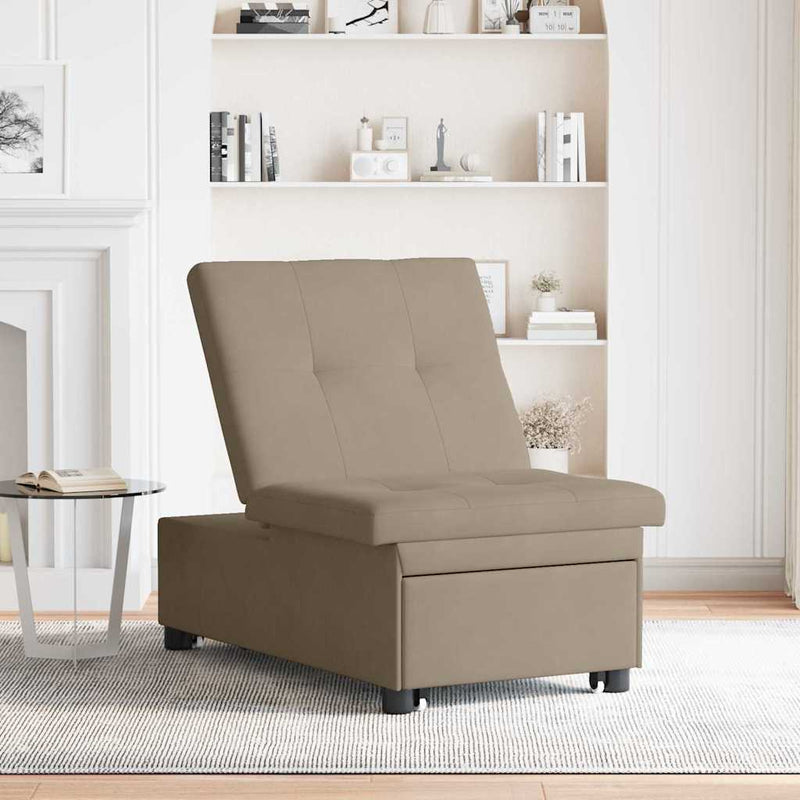 vidaXL Kanapéágy párnával Tópszínű 67 x 194 x 82 cm Furnér