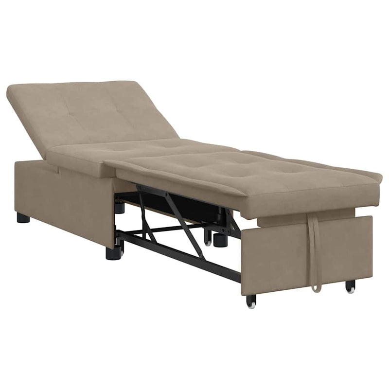 vidaXL Kanapéágy párnával Tópszínű 67 x 194 x 82 cm Furnér