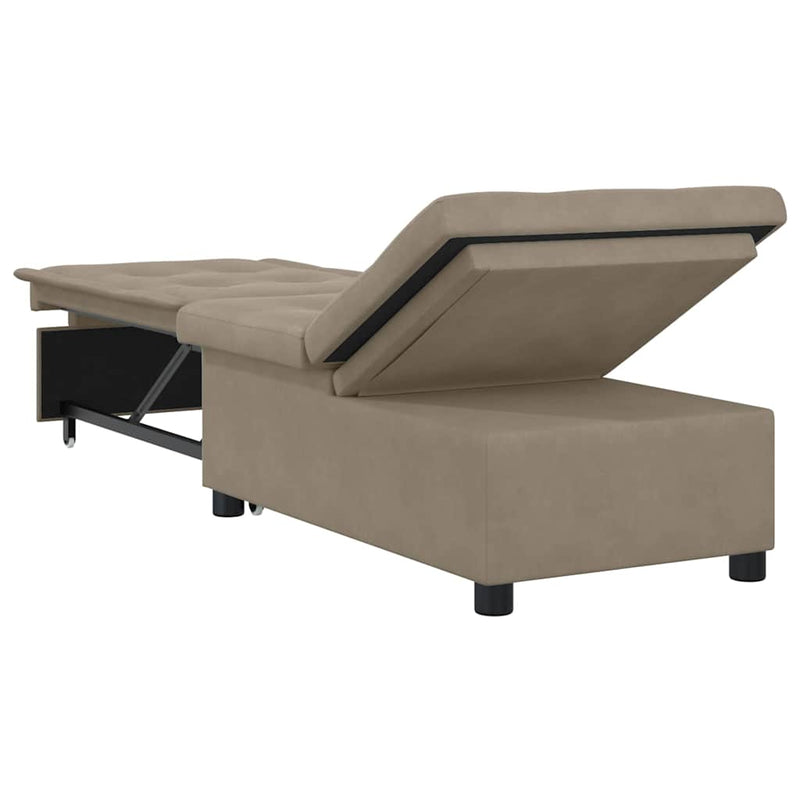 vidaXL Kanapéágy párnával Tópszínű 67 x 194 x 82 cm Furnér