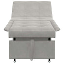 vidaXL Kanapéágy Világosszürke 67 x 194 x 82 cm Mikroszálas szövet