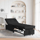 vidaXL Kanapéágy párnával Fekete 67 x 194 x 82 cm Furnér