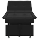 vidaXL Kanapéágy párnával Fekete 67 x 194 x 82 cm Furnér