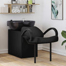 vidaXL Sampon Szék Fekete 136 x 60 x 92 cm PVC