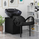 vidaXL Sampon Szék Fekete 136 x 60 x 92 cm PVC
