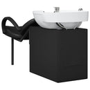 vidaXL Sampon Szék Fekete és Fehér 136 x 60 x 92 cm PVC