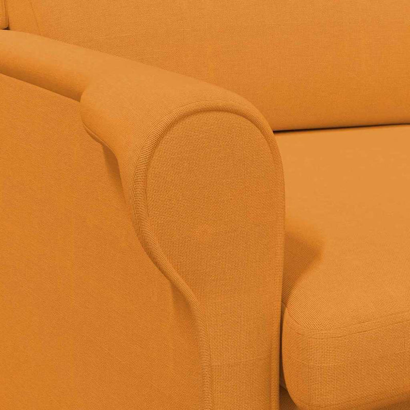 vidaXL karosszék Sötétsárga 76 x 94 x 102 cm szövet