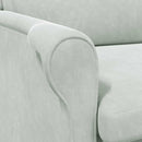 vidaXL karosszék Világosszürke 76 x 94 x 102 cm Bársony