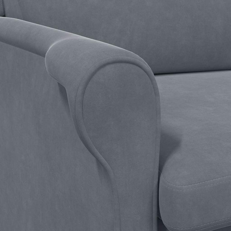 vidaXL karosszék Sötétszürke 76 x 94 x 102 cm Bársony