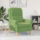 vidaXL karosszék Világos zöld 76 x 94 x 102 cm Bársony