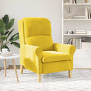 vidaXL karosszék Sárga 76 x 94 x 102 cm Bársony