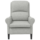 vidaXL karosszék Világosszürke 76 x 94 x 102 cm Mikroszálas