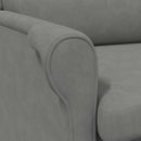 vidaXL karosszék Sötétszürke 76 x 94 x 102 cm Mikroszálas