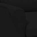 vidaXL karosszék Fekete 76 x 94 x 102 cm Mikroszálas