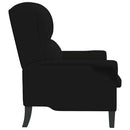 vidaXL karosszék Fekete 76 x 94 x 102 cm Mikroszálas