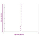 vidaXL Gyökérzáró fólia Fekete 1 x 5 m HDPE