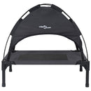 vidaXL Kutyafekhely Fekete m Acél