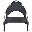 vidaXL Kutyafekhely Fekete m Acél