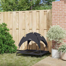 vidaXL Kutyafekhely Fekete l Acél