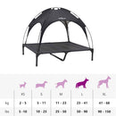 vidaXL Kutyafekhely Fekete l Acél