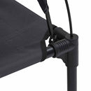 vidaXL Kutyafekhely Fekete xl Acél