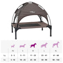 vidaXL Kutyafekhely Barna m Acél