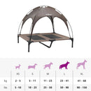 vidaXL Kutyafekhely Barna l Acél