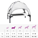 vidaXL Kutyafekhely Ezüst szürke s Acél