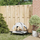 vidaXL Kutyafekhely Ezüst szürke m Acél