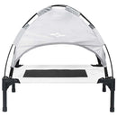 vidaXL Kutyafekhely Ezüst szürke m Acél