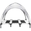 vidaXL Kutyafekhely Ezüst Szürke xl Acél