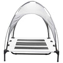 vidaXL Kutyafekhely Ezüst Szürke xl Acél