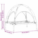 vidaXL Kutyafekhely Tengerészkék m Acél