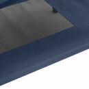 vidaXL Kutyafekhely Sötétkék 92 x 77 x 82,5 cm Acél