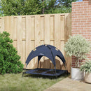 vidaXL Kutyafekhely Tengerészkék l Acél