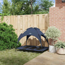 vidaXL Kutyafekhely Tengerészkék xl Acél