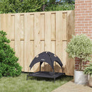 vidaXL Kutyafekhely Fekete m Acél