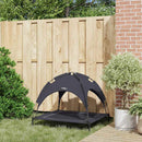 vidaXL Kutyafekhely Fekete l Acél