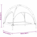 vidaXL Kutyafekhely Fekete xl Acél