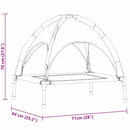 vidaXL Kutyafekhely Barna m Acél