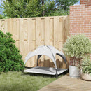 vidaXL Kutyafekhely Ezüst szürke xl Acél