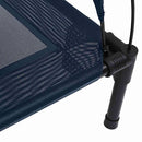 vidaXL Kutyafekhely Tengerészkék s Acél