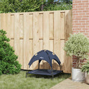 vidaXL Kutyafekhely Sötétkék m Acél