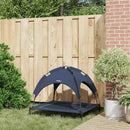 vidaXL Kutyafekhely Sötétkék l Acél