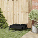 vidaXL Kutyafekhely Fekete ML Oxford Szövet és Acél