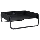 vidaXL Kutyafekhely Fekete ML Oxford Szövet és Acél