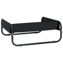 vidaXL Kutyafekhely Fekete ML Oxford Szövet és Acél