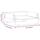 vidaXL Kutyafekhely Fekete ML Oxford Szövet és Acél