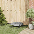 vidaXL Kutyafekhely Világosszürke s Oxford Szövet és Acél