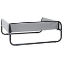 vidaXL Kutyafekhely Világosszürke s Oxford Szövet és Acél